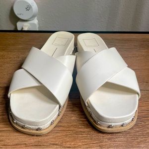 Dolce Vita white sandals